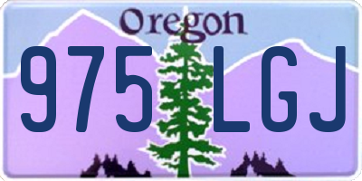 OR license plate 975LGJ