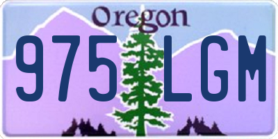 OR license plate 975LGM