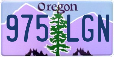 OR license plate 975LGN