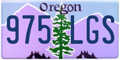 OR license plate 975LGS