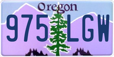 OR license plate 975LGW