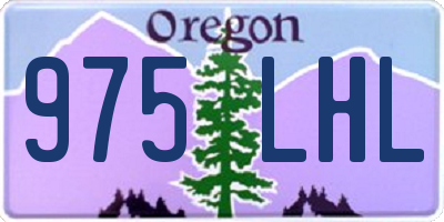 OR license plate 975LHL