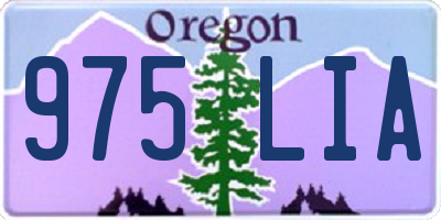 OR license plate 975LIA