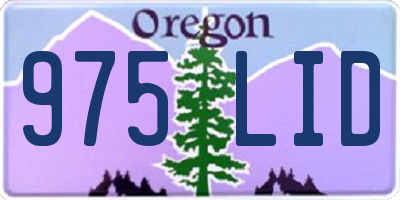 OR license plate 975LID