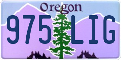 OR license plate 975LIG
