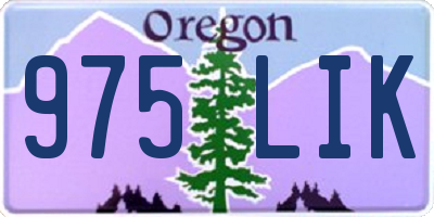 OR license plate 975LIK