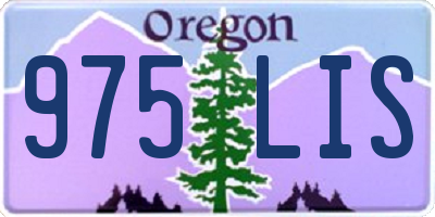 OR license plate 975LIS