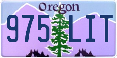 OR license plate 975LIT