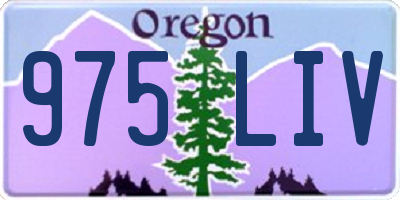 OR license plate 975LIV