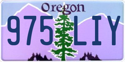 OR license plate 975LIY
