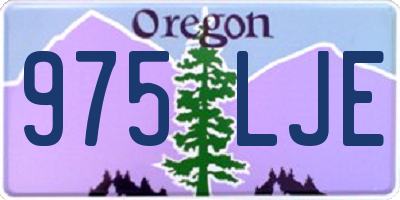 OR license plate 975LJE