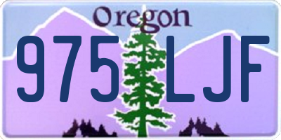 OR license plate 975LJF