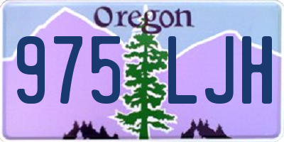 OR license plate 975LJH