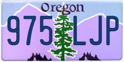 OR license plate 975LJP