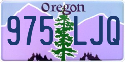 OR license plate 975LJQ