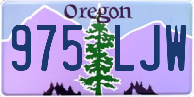 OR license plate 975LJW