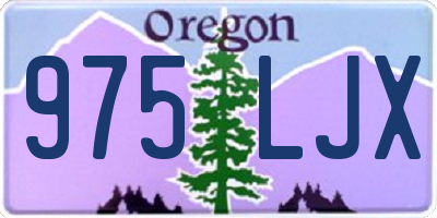 OR license plate 975LJX