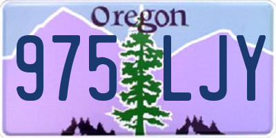 OR license plate 975LJY