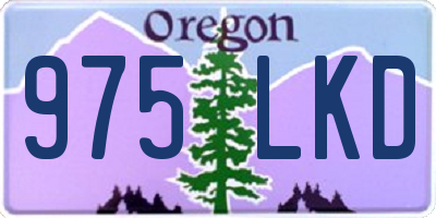 OR license plate 975LKD