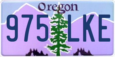 OR license plate 975LKE