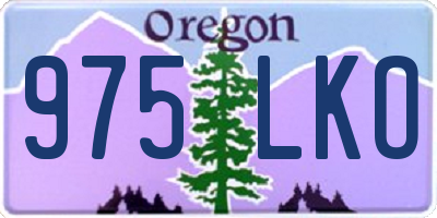 OR license plate 975LKO