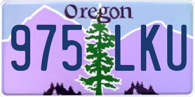 OR license plate 975LKU