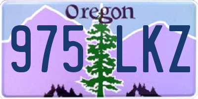 OR license plate 975LKZ