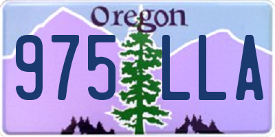 OR license plate 975LLA