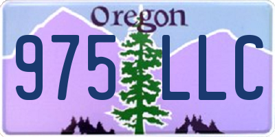 OR license plate 975LLC