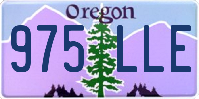 OR license plate 975LLE