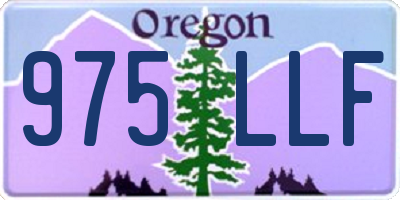 OR license plate 975LLF
