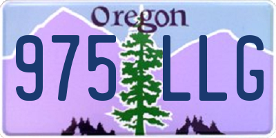 OR license plate 975LLG