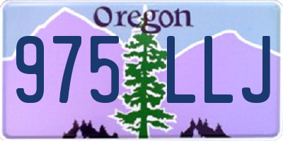 OR license plate 975LLJ