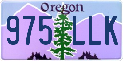 OR license plate 975LLK