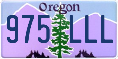 OR license plate 975LLL