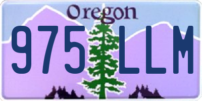 OR license plate 975LLM