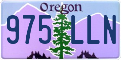 OR license plate 975LLN