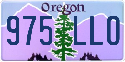 OR license plate 975LLO