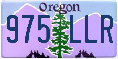 OR license plate 975LLR