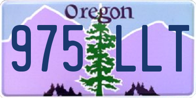 OR license plate 975LLT