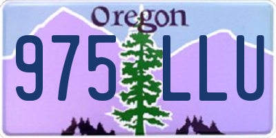 OR license plate 975LLU