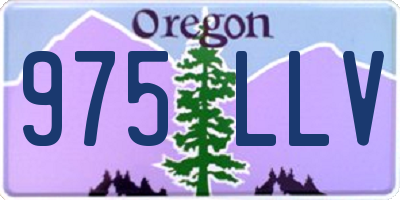 OR license plate 975LLV