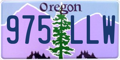 OR license plate 975LLW