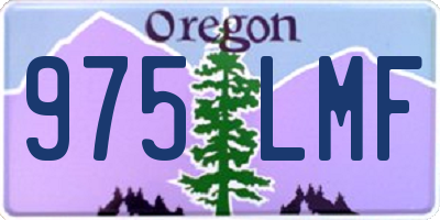 OR license plate 975LMF