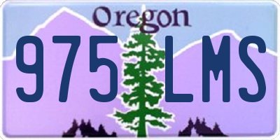 OR license plate 975LMS