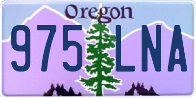 OR license plate 975LNA