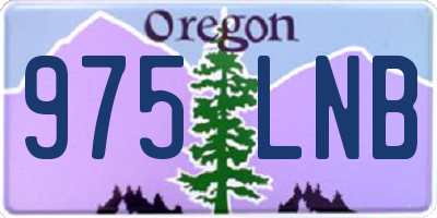 OR license plate 975LNB