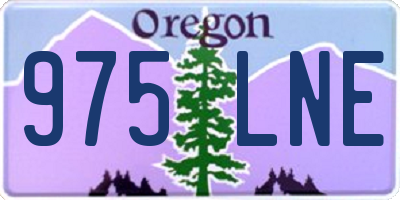 OR license plate 975LNE