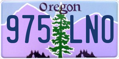 OR license plate 975LNO