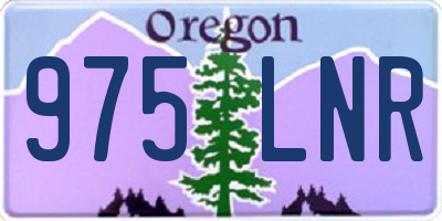OR license plate 975LNR